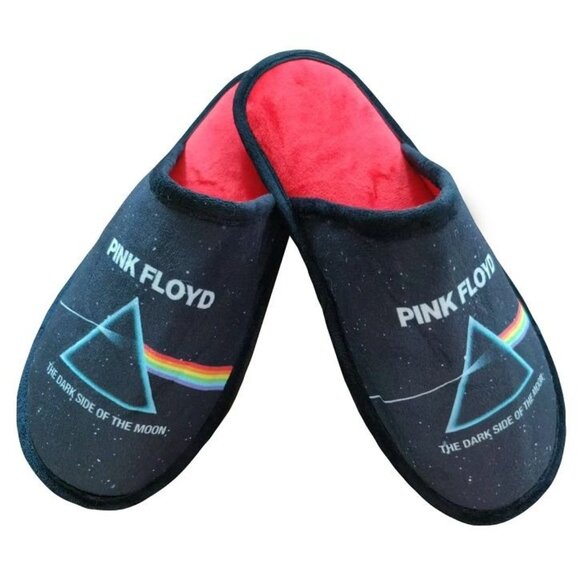 Pink Floyd New Slippers Shoes One Size Fits Most Dark Side of the Moon Slipons - Picture 1 of 2